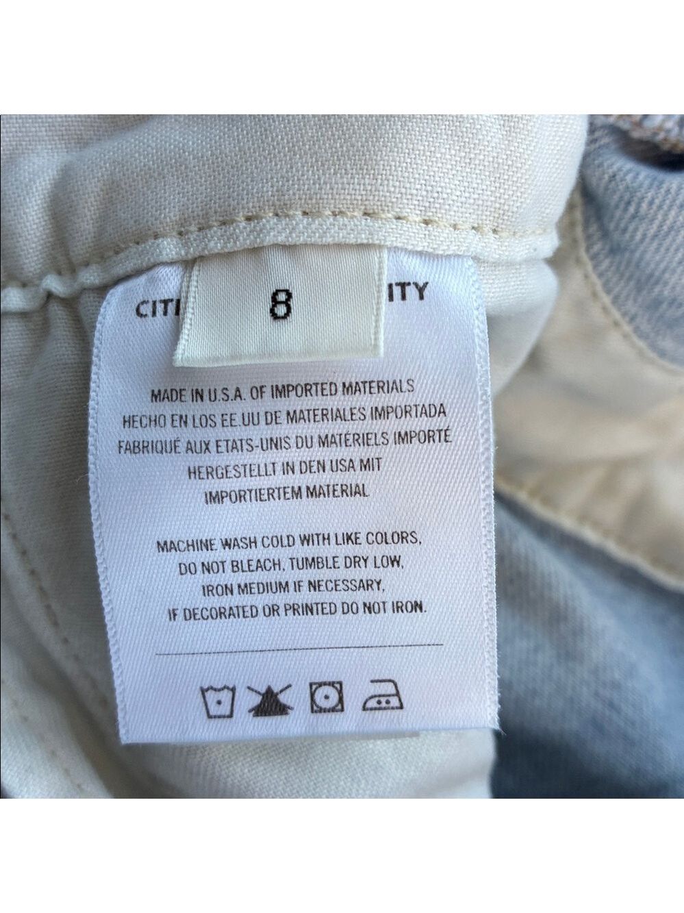 Citizens Of Humanity Gema Denim Jumpsuit Barrel Leg Cargo Long Sleeves Jeans 8 - Picture 11 of 12